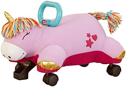 Little Tikes Unicorn Pillow Racer Ride-On Toy for Ages 1.5 Years and Up Large Pink