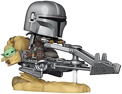 Funko POP Rides Deluxe Mando on Speeder Star Wars The Mandalorian Multi-Colour 68285