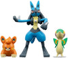 Pokemon Battle Figure 3 Pack - Features 2-Inch Snivy and Pawmi and 3-Inch Lucario Battle