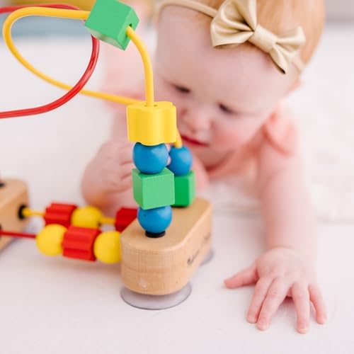 Melissa & Doug Melissa Doug First Bead Maze - Wooden Educational Toy for Floor High Chair