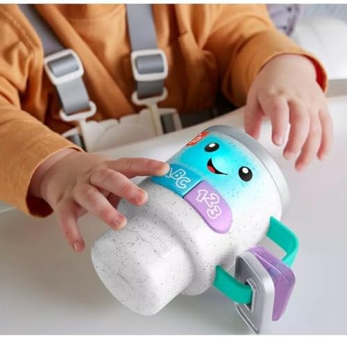 Fisher-Price Baby Toddler Toy Laugh Learn Wake Up Learn Coffee Mug with Learning for