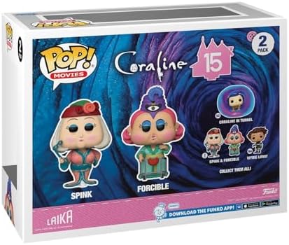 Funko Pop Movies Coraline 15th Anniversary - Spink Miss Forcible 2-Pack - Collectable Vinyl Figure
