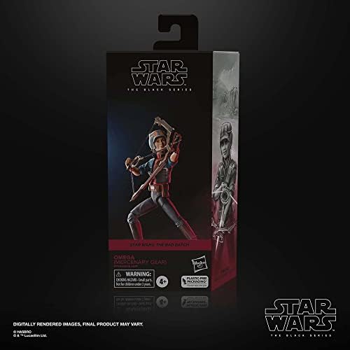 Hasbro STAR WARS The Black Series Omega Mercenary Gear The Bad Batch 6-Inch Action Figures