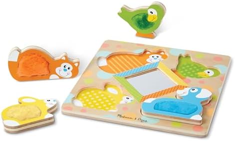 Melissa & Doug Melissa Doug First Play Wooden Touch and Feel Puzzle