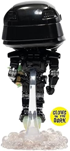 Funko POP Star Wars The Mandalorian - Dark Trooper Holding Grogu The Child