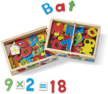 Melissa & Doug Melissa Doug Deluxe Magnetic Letters and Numbers Set With 89 Wooden