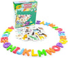 Crayola ABC Matching Magnet Set - Animal Party 52 Colorful Quality Foam Magnets Including