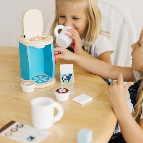 Melissa & Doug Melissa Doug 11-Piece Brew and Serve Wooden Coffee Maker Set - Play