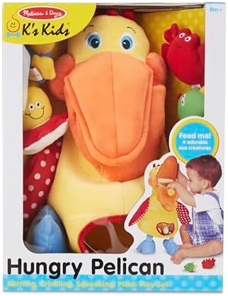 Melissa & Doug Melissa Doug K's Hungry Pelican Soft Baby Educational Toy