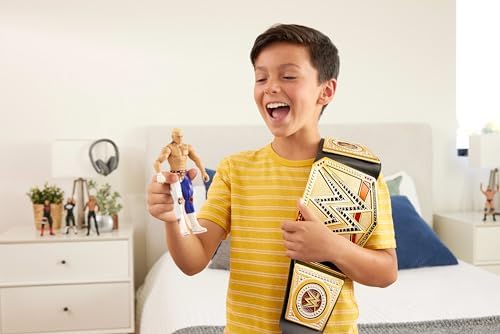 Mattel WWE Championship Title Belt Kid-Sized Wearable Role-Play Costume Accessory with