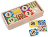 Melissa & Doug Melissa Doug Self-Correcting Wooden Number Puzzles With Storage Box 40 pcs