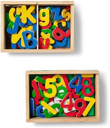Melissa & Doug Melissa Doug Deluxe Magnetic Letters and Numbers Set With 89 Wooden