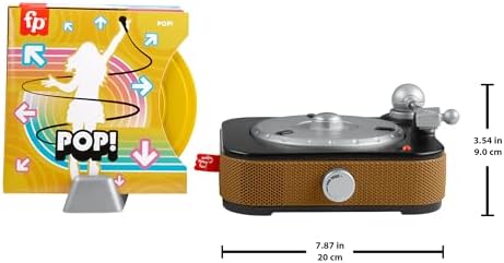 Fisher-Price Musical Toy Rockin' Record Player for Preschool Pretend Play for Ages Year