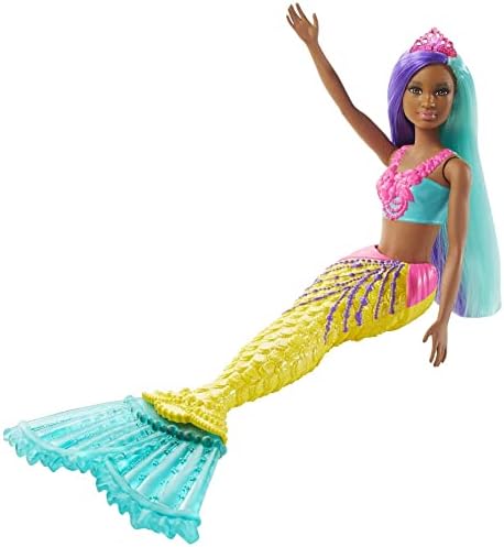 Barbie Dreamtopia Mermaid Doll 12-inch Teal and Purple Hair with Tiara 3 to 7 Year Olds