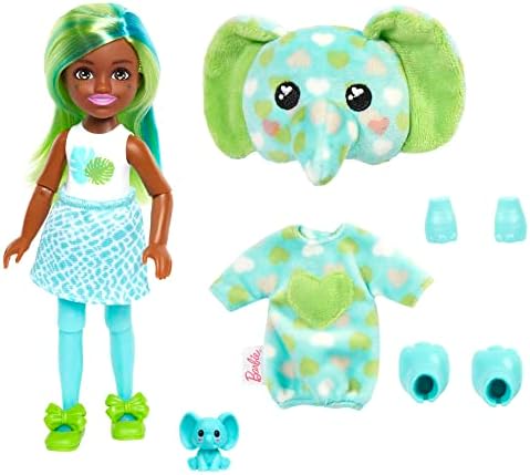 Barbie Cutie Reveal Chelsea Small Doll Jungle Series Tiger Plush
