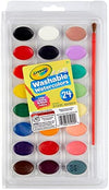 Crayola 24 Ct Washable Watercolors Easy to Clean Up 24 Bright Washable Watercolor Paints
