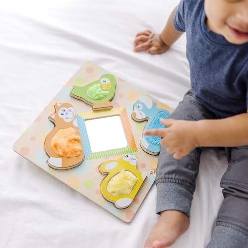 Melissa & Doug Melissa Doug First Play Wooden Touch and Feel Puzzle