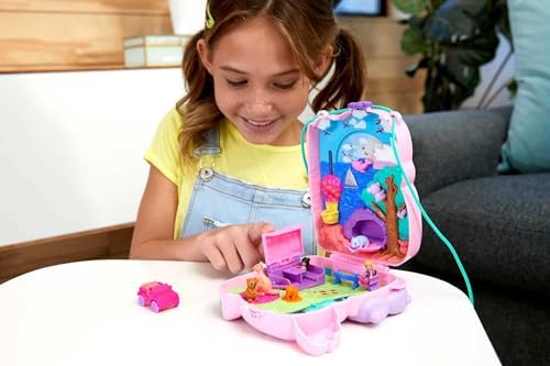 Polly Pocket Travel Toy with Micro Dolls Mermaid 2-in-1 Seashell Purse Playset Amazon