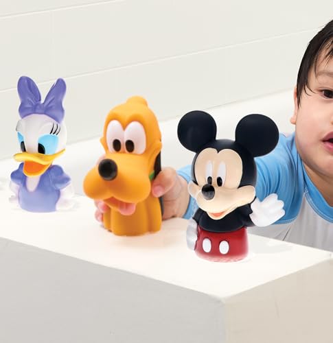 Disney Mickey Friends 6 Piece Bath Squirter Bucket Set. Bath for Baby and Toddlers