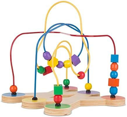 Melissa & Doug Melissa Doug Classic Bead Maze - Wooden Educational Toy - Wooden Bead Maze