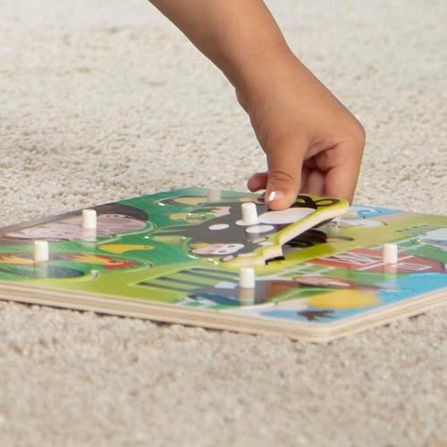 Melissa & Doug Melissa Doug Pets Wooden Peg Puzzle 8 pcs
