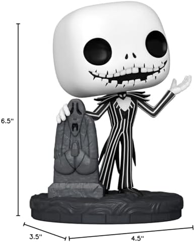 Funko POP Disney The Nightmare Before Christmas 30th - Jack Skellington with Gravestone - Collectable Vinyl Figure