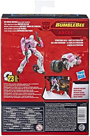 Transformers Studio Series 85 Deluxe Class Bumblebee Arcee Action Figure - Ages 8 and Up