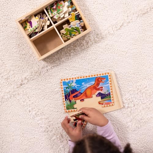 Melissa & Doug Melissa Doug Pets 4-in-1 Wooden Jigsaw Puzzle