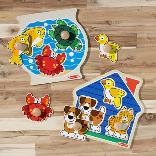 Melissa & Doug Melissa Doug Wooden Jumbo Peg Puzzle