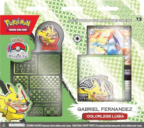Pokemon 2023 World Championships Deck 4ct Display Mew Lugia Kyogre and Gardevoir Complete