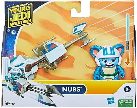 Hasbro Star Wars Young Jedi Adventures Nubs Figure Speeder Bike 4-Inch Scale Action Figures Vehicle