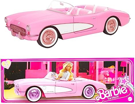 Barbie The Movie Car Pink Corvette Convertible HPK02