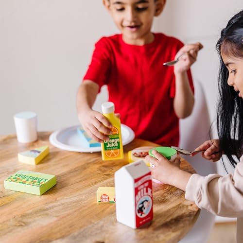 Melissa & Doug Melissa Doug Fridge Food Wooden Play Food Set - 9 Pieces Pretend Play