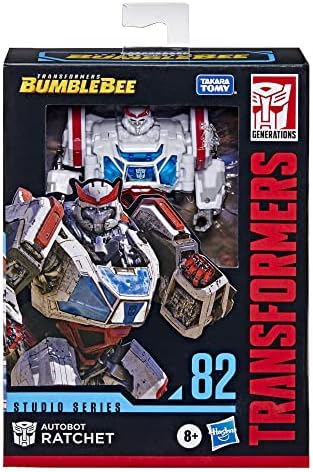 Transformers Studio Series 82 Deluxe Class Bumblebee Autobot Ratchet Action Figure - Ages