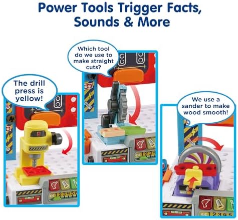 VTech Drill and Learn Workbench for Ages 3 Years and up Frustration Free Packaging