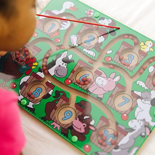 Melissa & Doug Melissa Doug Magnetic Wand Number Maze - Wooden Puzzle Activity