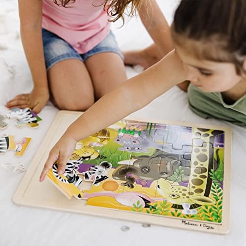 Melissa & Doug Melissa Doug 3-Puzzle Jigsaw Set - Dinosaurs Ocean and Safari