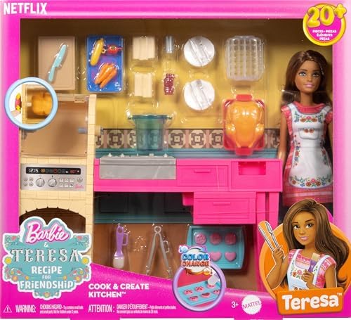 Barbie and Teresa Recipe for Friendship Teresa Fashion Doll Kitchen Playset