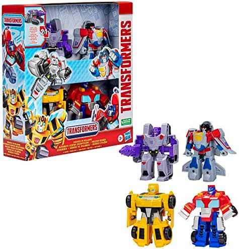 Transformers Heroes vs Villains 4-Pack Autobot and Decepticon 4.5-Inch Action Figures