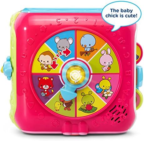 VTech Sort and Discover Activity Cube Frustration Free Packaging Pink