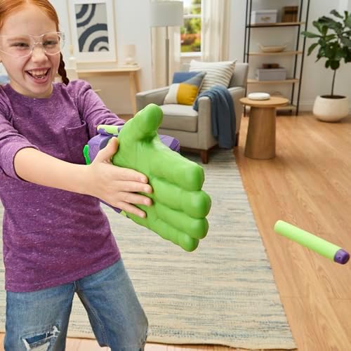 Marvel Avengers Hulk Thunderclap Blaster Roleplay Toy with 3 NERF Darts Super Hero for