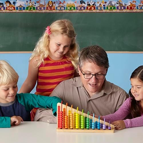 Melissa & Doug Melissa Doug Add Subtract Abacus - Educational Toy With 55 Colorful Beads
