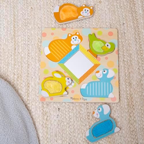 Melissa & Doug Melissa Doug First Play Wooden Touch and Feel Puzzle