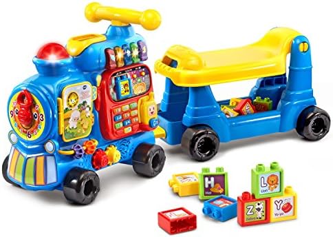 VTech Sit-to-Stand Ultimate Alphabet Train Frustration Free Packaging Pink