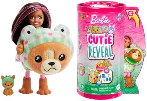 Barbie Cutie Reveal Chelsea Doll Animal Plush