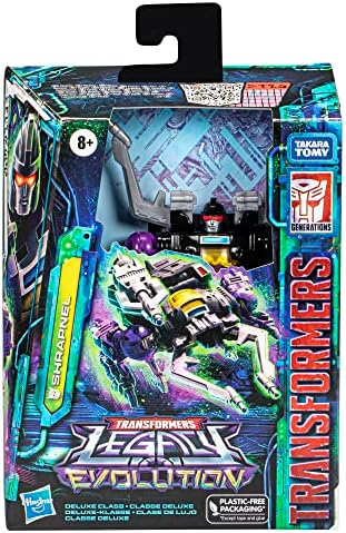 Transformers Legacy Evolution Deluxe Shrapnel Toy 5.5-inch Action Figure for Boys and