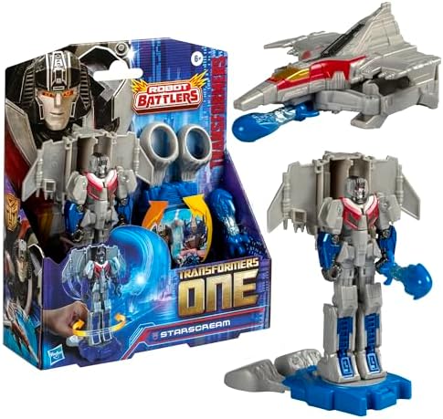 Transformers One Robot Battlers Starscream 4.5-Inch Robot Action Figure Interactive for