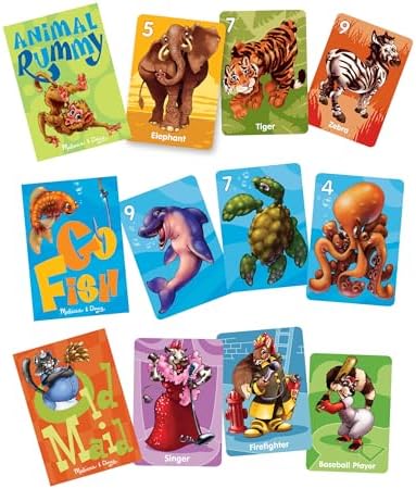 Melissa & Doug Melissa Doug Classic Card Set - Old Maid Go Fish Rummy - FSC Certified
