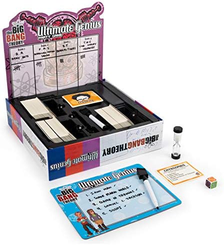 Spin Master Big Bang Theory TV Show Ultimate Genius Party Game for Teens Adults and 12