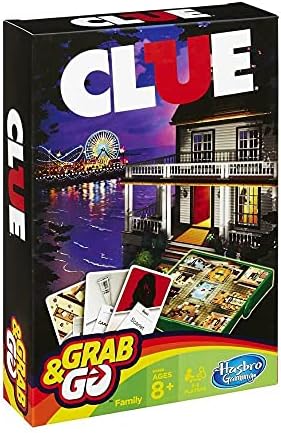 Hasbro Family Grab Go Variety Pack Bundle Clue Monopoly Connect 4 and Hungry Hungry Hippo